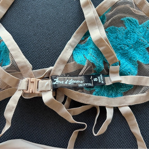 RARE! For Love And Lemons Skivvies Orchid Bralette & Panty - Picture 7 of 12